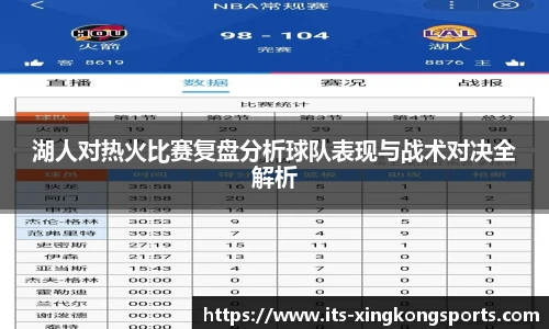 湖人对热火比赛复盘分析球队表现与战术对决全解析