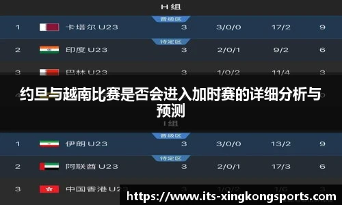 约旦与越南比赛是否会进入加时赛的详细分析与预测